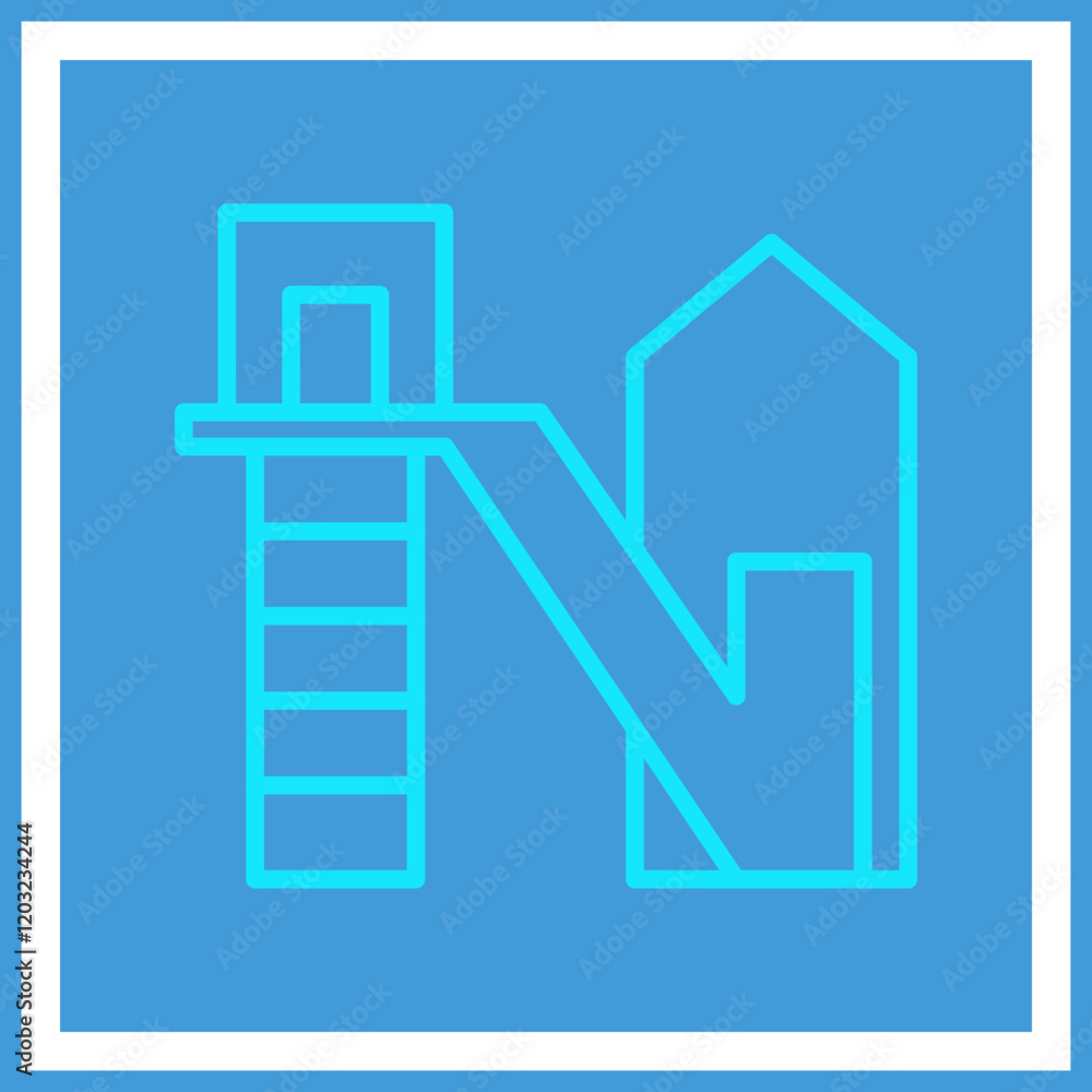 Mining Shaft Elevator Icon Design Mining Shaft Elevator Icon Design