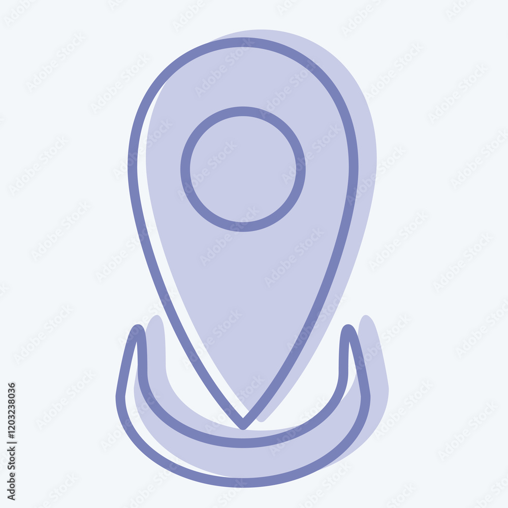 Icon Location. related to Healthcare symbol. two tone style. design editable Icon Location. related to Healthcare symbol. two tone style. design editable