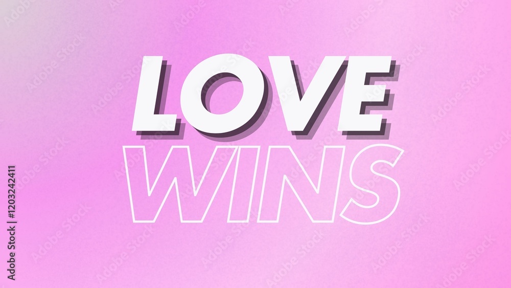 Motivational quote, inspirational, positive, empowering, bright, wisdom, grainy pink gradient, LOVE WINS
Motivational quote, inspirational, positive, empowering, bright, wisdom, grainy pink gradient, LOVE WINS