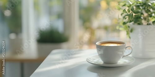 cup of coffee on table