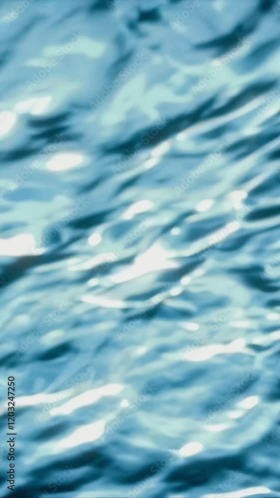 Calm, clear water creates a serene reflection mixed with gentle waves and soft, glowing light Calm, clear water creates a serene reflection mixed with gentle waves and soft, glowing light