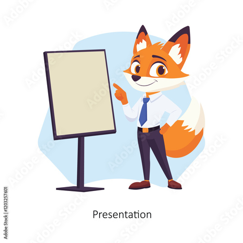 Presentation vector character illustration. EPS 10 File