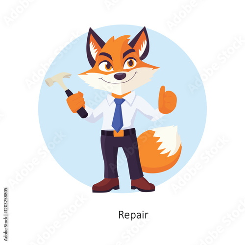 Repair vector character illustration. EPS 10 File