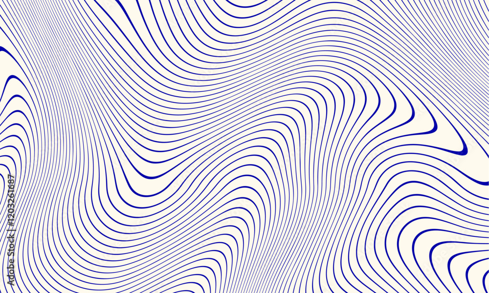 The captivating Abstract Blue Lines Pattern, which is set against a white background, features a dynamic and fluid design that The captivating Abstract Blue Lines Pattern, which is set against a white background, features a dynamic and fluid design that