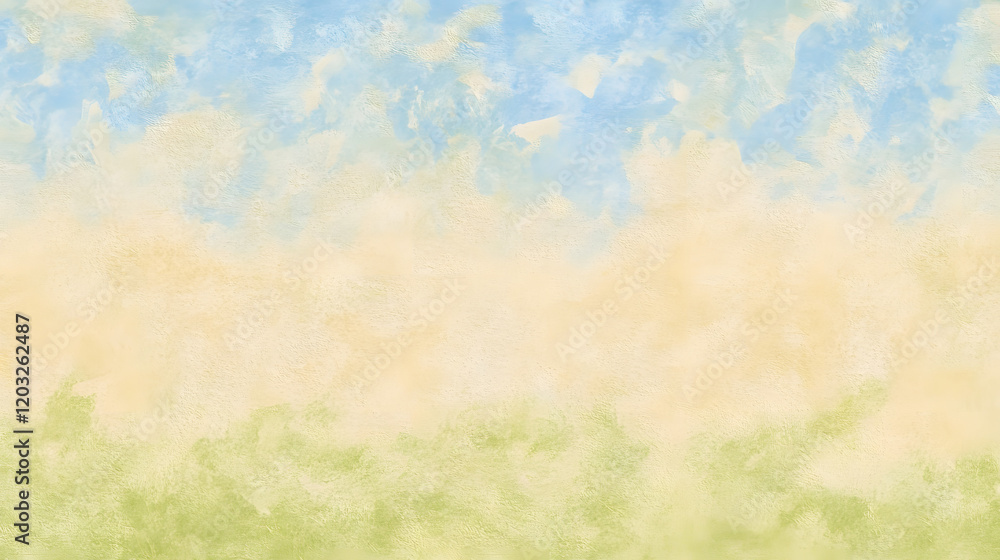 Obraz premium A misty abstract design with soft diffused light illuminating swirling clouds of blue, green, and white
