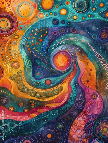 Wallpaper Mural Develop a thought-provoking illustration depicting a world map with interconnected pathways leading to a central hub symbolizing universal basic income Use vibrant colors  Torontodigital.ca