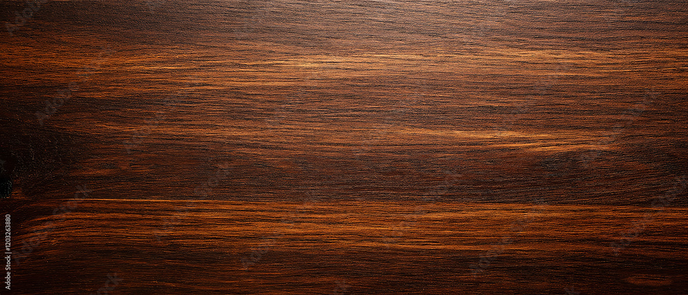 custom made wallpaper toronto digitalSmooth Dark Brown Wooden Surface with Natural Grain and Knots. Made with generative AI
