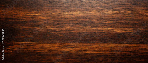 Wallpaper Mural Smooth Dark Brown Wooden Surface with Natural Grain and Knots. Made with generative AI Torontodigital.ca