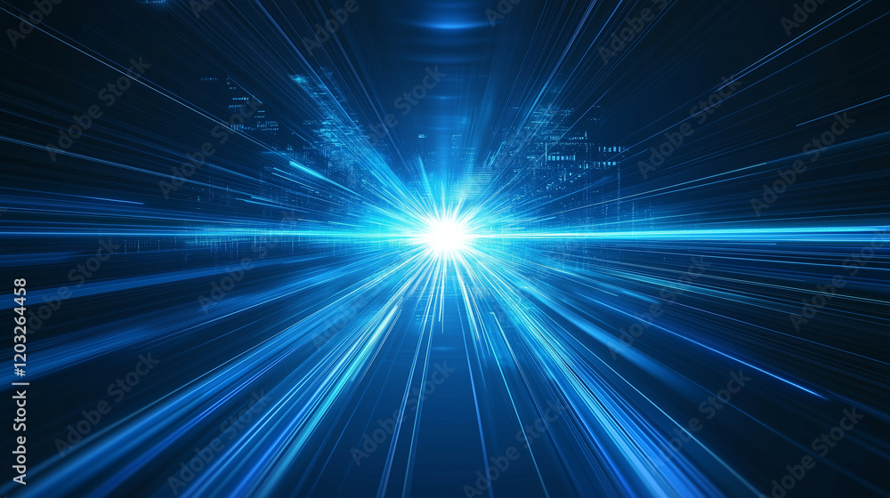 Futuristic Data Tunnel Network Futuristic Data Tunnel Network