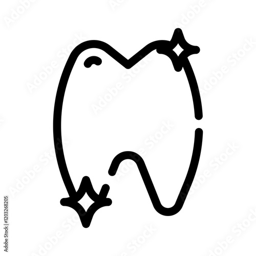 whitening line icon