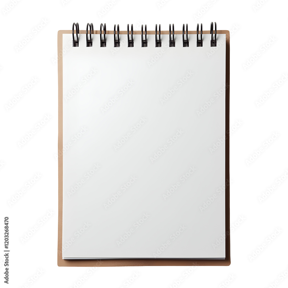 Blank notebook isolated on transparent background. Cut out Blank notebook isolated on transparent background. Cut out