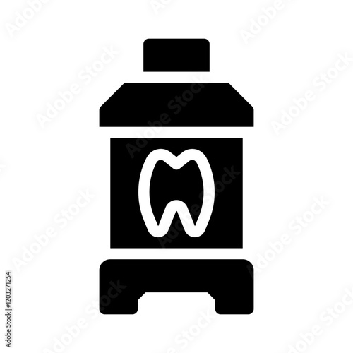 mouthwash glyph icon