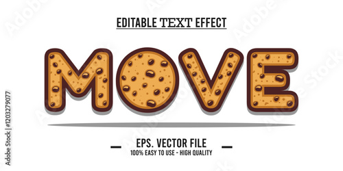 move editable text effect concept