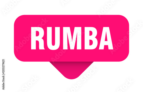 rumba sticker. rumba sign on transparent background