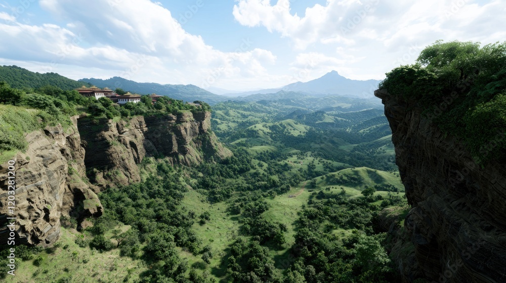 Mountain Valley Landscape Mountain Valley Landscape