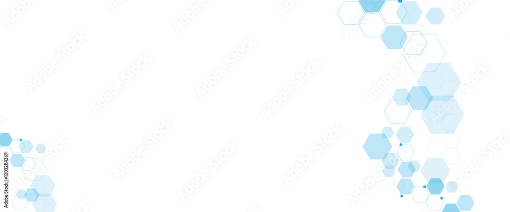 Vector hexagons pattern. Geometric abstract background with simple hexagonal elements. Medical, technology or science design Vector hexagons pattern. Geometric abstract background with simple hexagonal elements. Medical, technology or science design