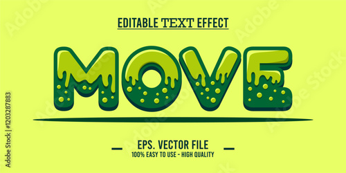 move editable text effect concept