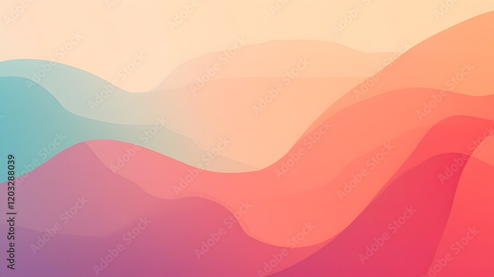Abstract Pastel Waves Gradient Background Design Abstract Pastel Waves Gradient Background Design