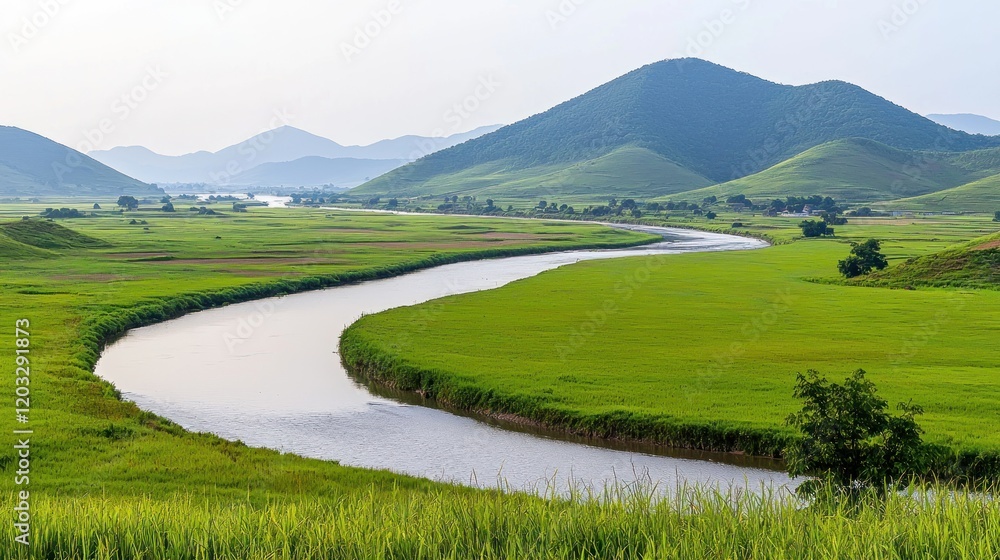 Serene River Landscape Serene River Landscape