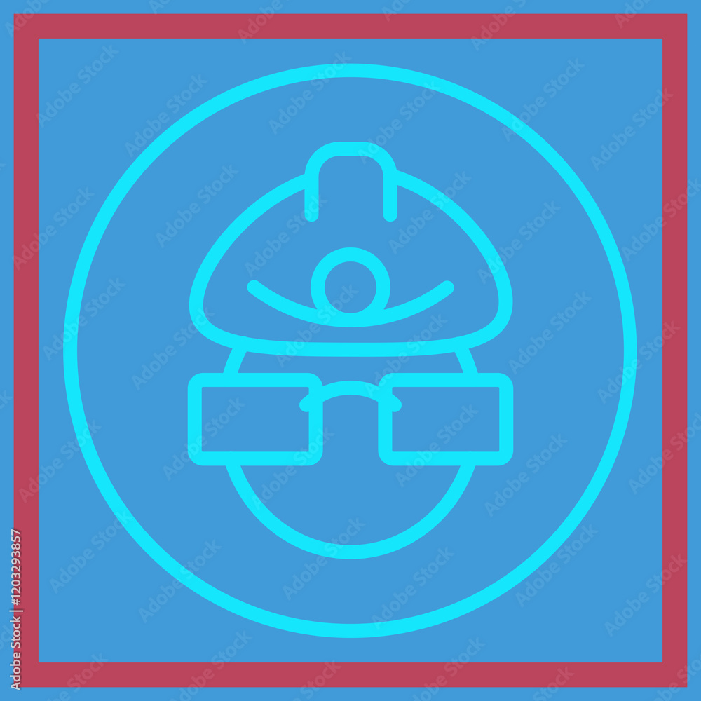 Fototapeta premium Mine Safety Icon Design