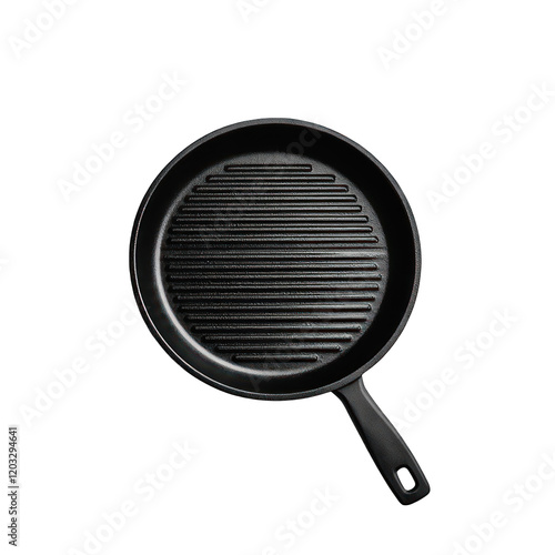 Grill pan isolated on transparent background