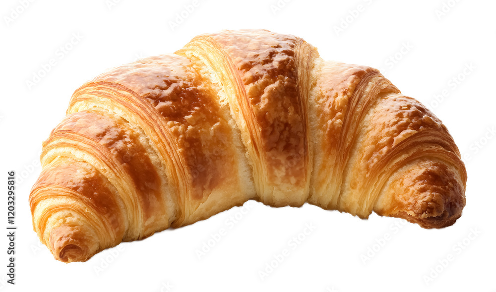 Fresh croissant on a transparent background. isolated background. Fresh croissant on a transparent background. isolated background.
