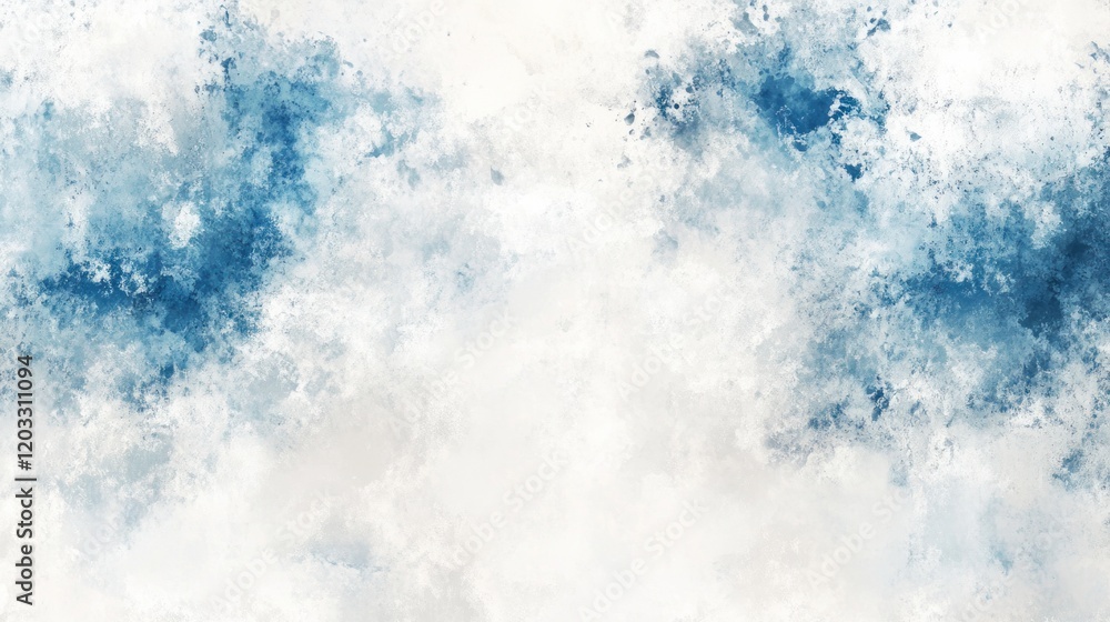 Fototapeta premium An airy white and blue background with gentle transitions and a subtle glow, perfect for a soft and elegant luxury atmosphere