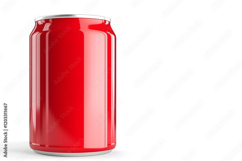 Red Can Design: A Vibrant Beverage Mockup Red Can Design: A Vibrant Beverage Mockup