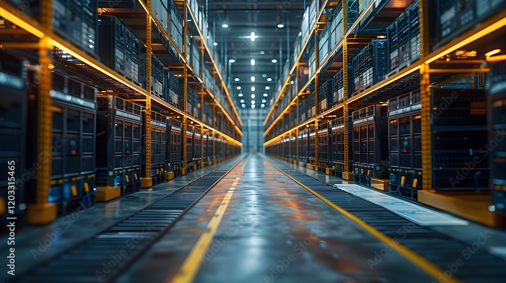 Modern Electric Grid Storage System in Industrial Setting with High-Tech Equipment Modern Electric Grid Storage System in Industrial Setting with High-Tech Equipment