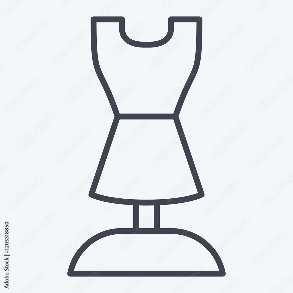 Icon Boutique. related to Women symbol. line style. design editable Icon Boutique. related to Women symbol. line style. design editable