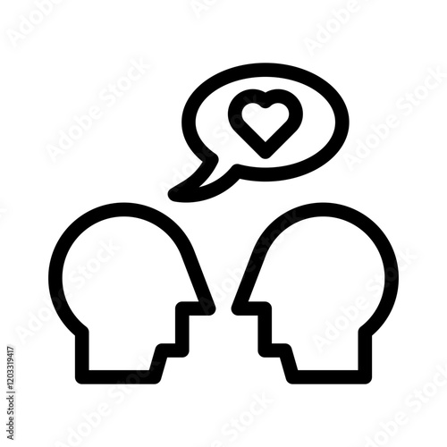 empathy line icon