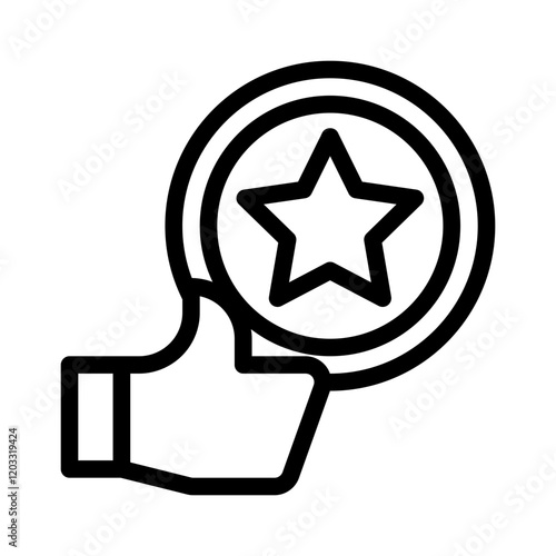 excellence line icon