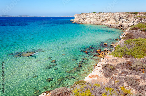 Sardegna, falesie di Su Tingiosu, vicino a Cabras, Italia, Europa occidentale  photo