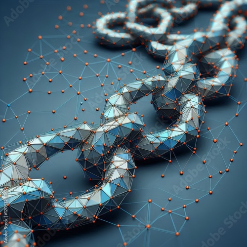 Polygonal Chain A chain of connected polygons in different sizes