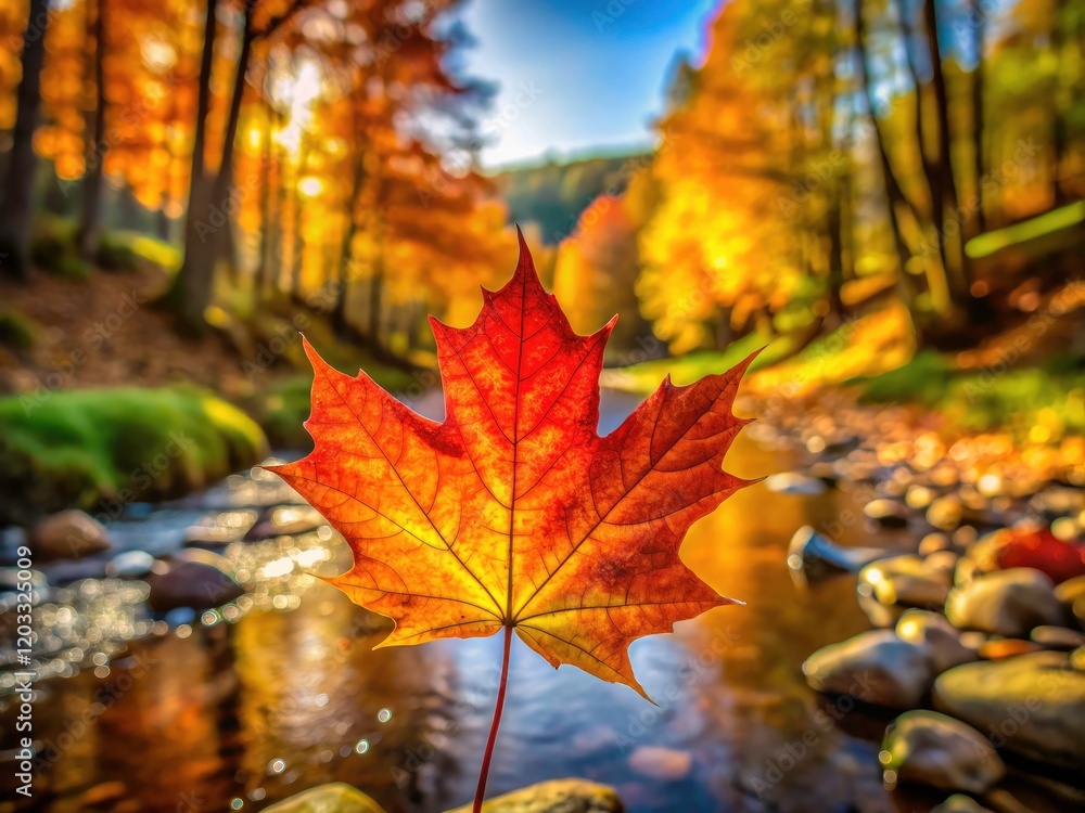 Maple Leaf's fiery fall foliage: a breathtaking nature backdrop. Maple Leaf's fiery fall foliage: a breathtaking nature backdrop.