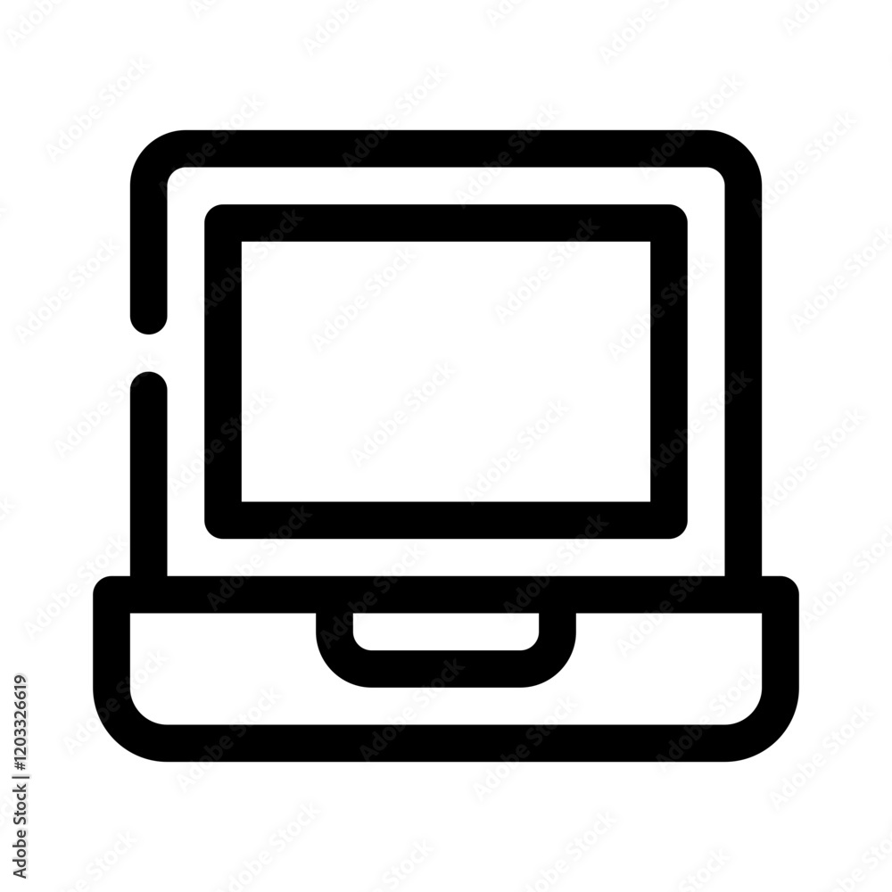 laptop line icon