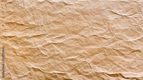 Wallpaper Mural Crumpled brown paper texture showcasing natural imperfections and warmth. Ideal for backgrounds, crafts, or eco friendly designs Torontodigital.ca