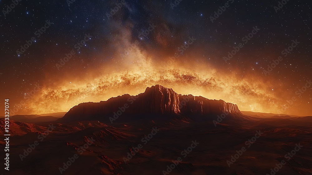 Obraz premium Radiant Milky Way Stretching Across Universe
