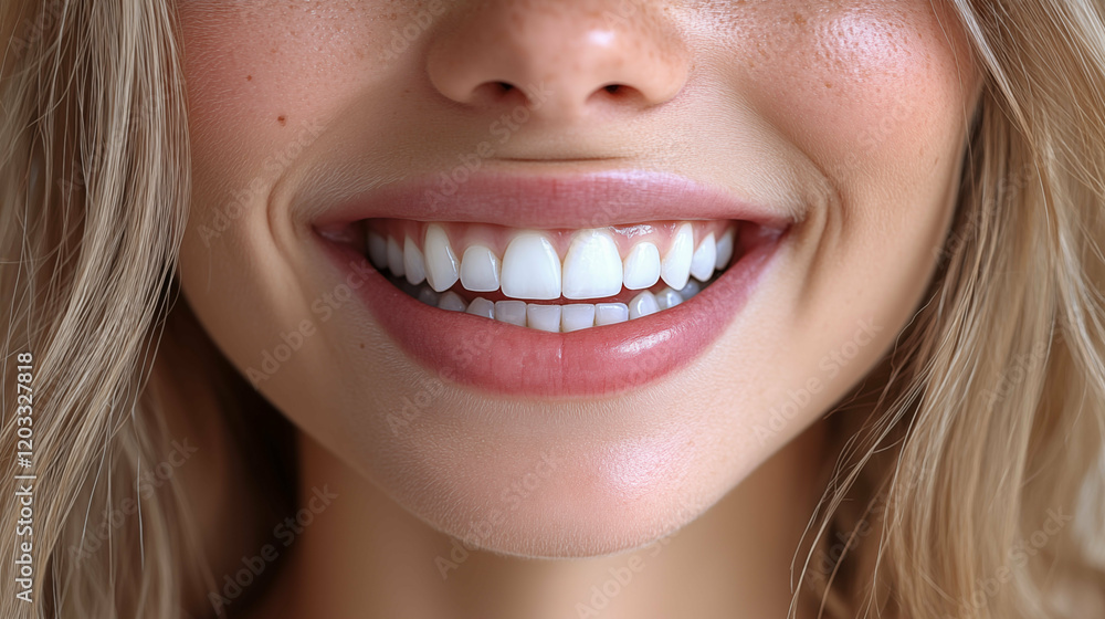 Perfect white teeth smile closeup with natural lip expression showcasing dental health and cosmetic dentistry results Perfect white teeth smile closeup with natural lip expression showcasing dental health and cosmetic dentistry results