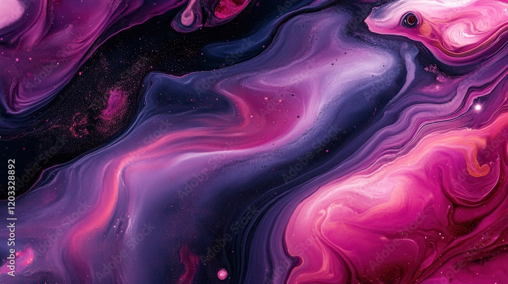 Obraz premium Cosmic Dance of Stars Celestial Background Digital Art Abstract Space Aesthetic Viewpoint Cosmic Textures