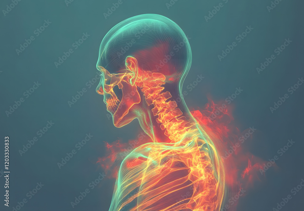An anatomical illustration of the human shoulder joint in X-ray view, showing inflammation and pain with highlighted red and yellow areas. Ideal for medical, healthcare, and anatomy concepts. An anatomical illustration of the human shoulder joint in X-ray view, showing inflammation and pain with highlighted red and yellow areas. Ideal for medical, healthcare, and anatomy concepts.