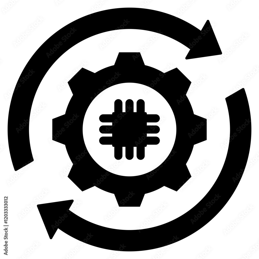 Automation Glyph Icon Automation Glyph Icon