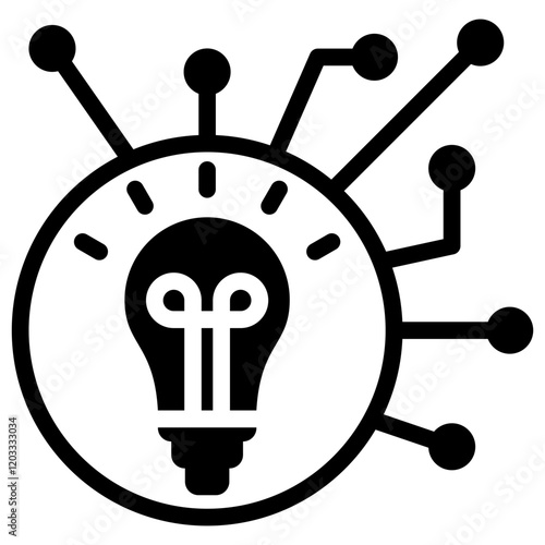 Disruptive Innovation Glyph Icon