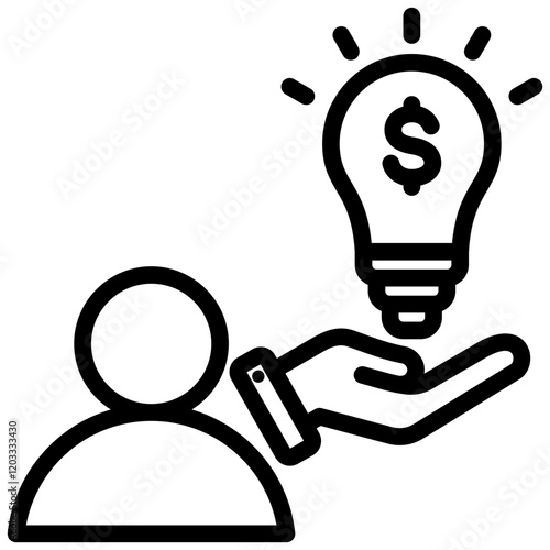 Entrepreneurship Outline Icon
