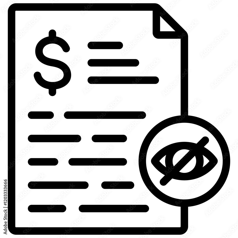 Data Privacy Outline Icon Data Privacy Outline Icon