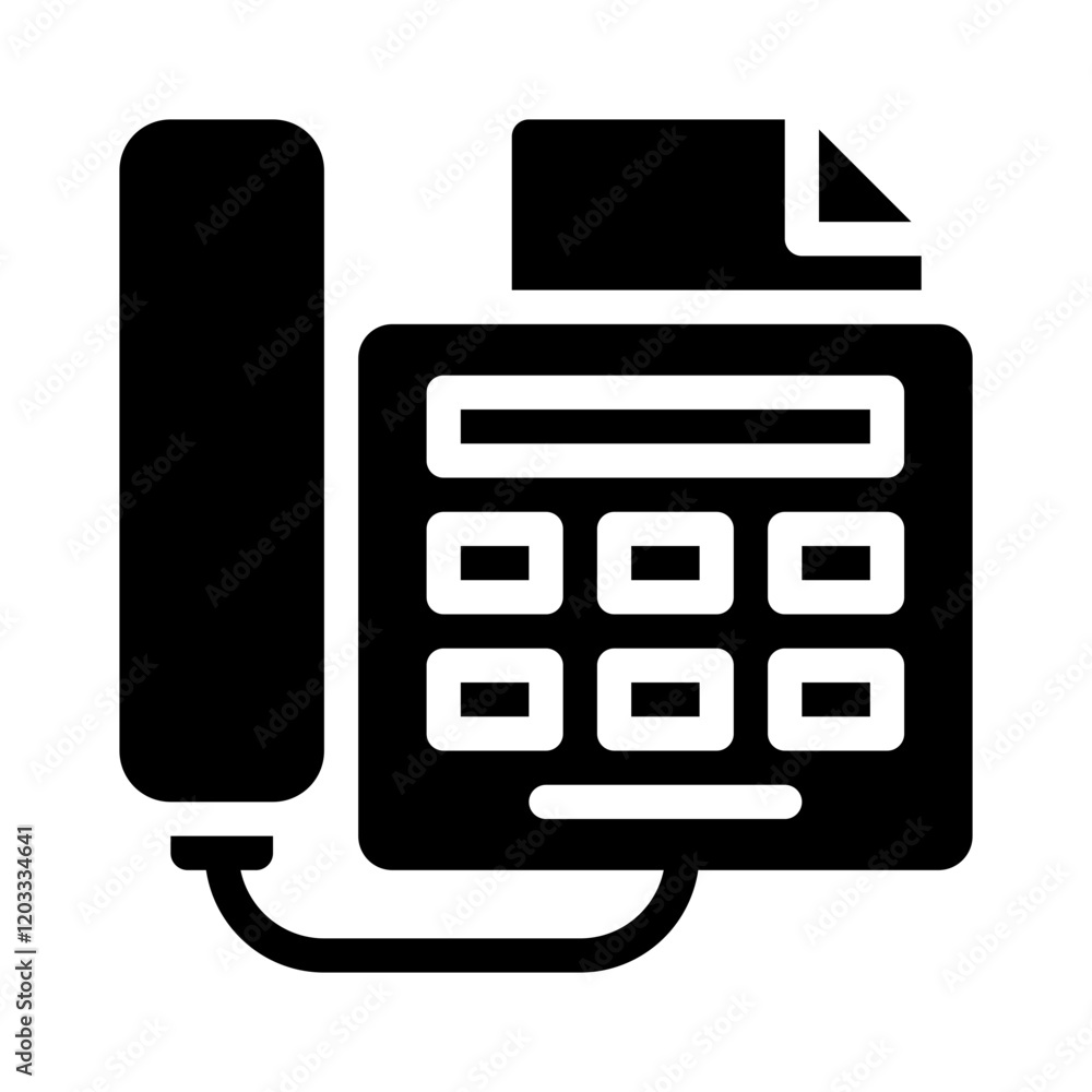 fax glyph icon fax glyph icon