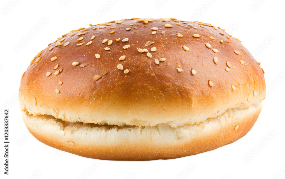 Fresh hamburger bun on a transparent background. isolated background. Fresh hamburger bun on a transparent background. isolated background.