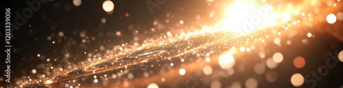 Wallpaper Mural This mesmerizing cosmic view showcases a vibrant swirling galaxy surrounded by glowing particles and distant stars. The stunning details capture the beauty and vastness of space Torontodigital.ca