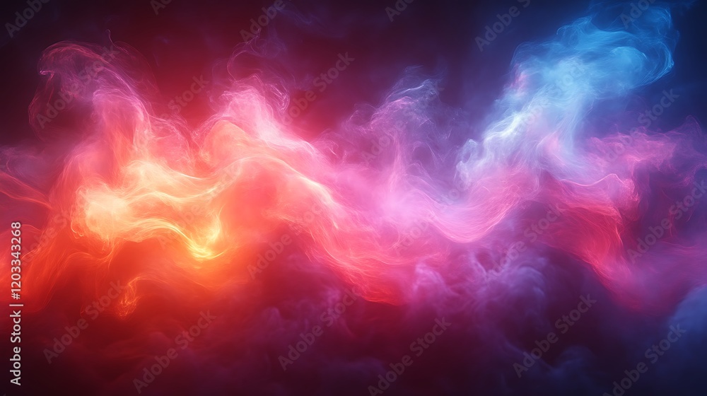 Abstract Colorful Smoke Swirling Design Abstract Colorful Smoke Swirling Design