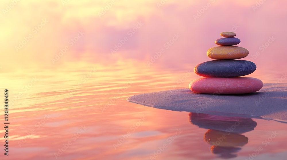 Beautiful and colorful stones on the beach Beautiful and colorful stones on the beach